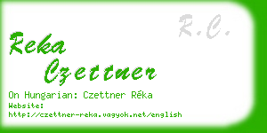 reka czettner business card